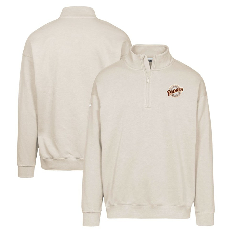 MLB San Diego Padres Levelwear Murray Core Logo Quarter-Zip Pullover Top