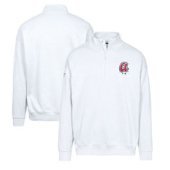 MLB Atlanta Braves Levelwear Murray Core Logo Quarter-Zip Pullover Top