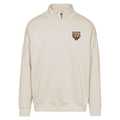 MLB Detroit Tigers Levelwear Murray Core Logo Quarter-Zip Pullover Top