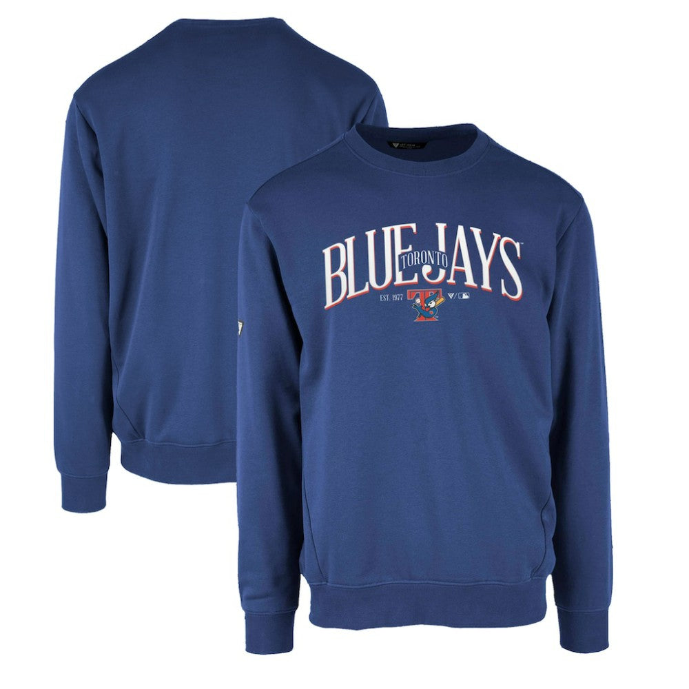 MLB Toronto Blue Jays Levelwear Zane Cooperstown Collection Retro Spellout Pullover Sweatshirt