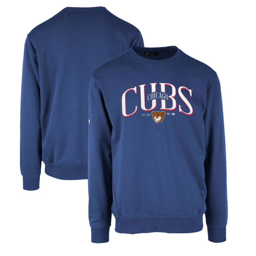 MLB Chicago Cubs Levelwear Zane Cooperstown Collection Retro Spellout Pullover Sweatshirt
