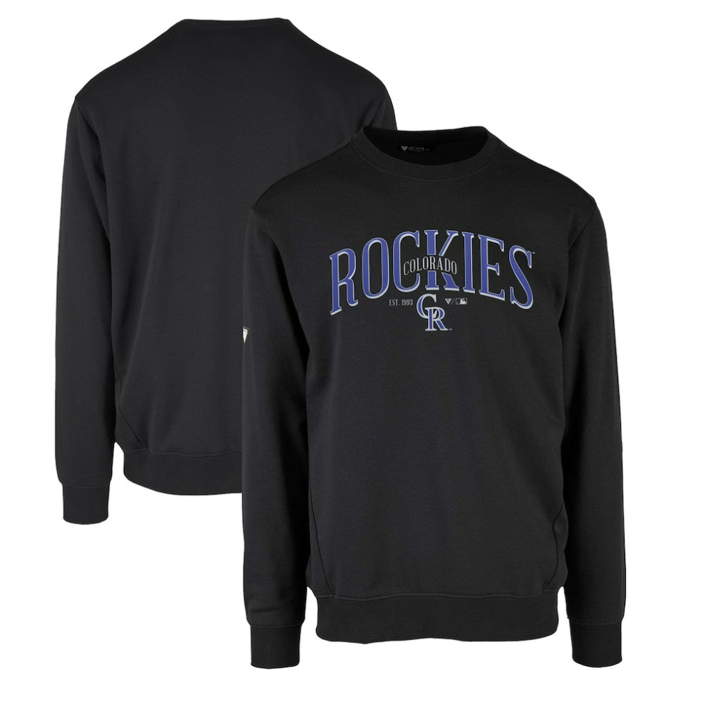 MLB Colorado Rockies Levelwear Zane Cooperstown Collection Retro Spellout Pullover Sweatshirt