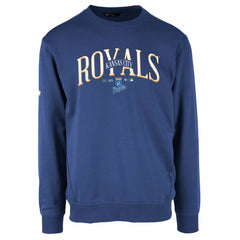 MLB Kansas City Royals Levelwear Zane Cooperstown Collection Retro Spellout Pullover Sweatshirt