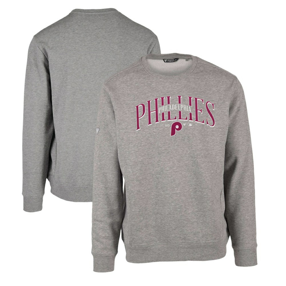 MLB Philadelphia Phillies Levelwear Zane Cooperstown Collection Retro Spellout Pullover Sweatshirt