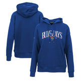 MLB Toronto Blue Jays Levelwear Women's Adorn Cooperstown Collection Retro Spellout Pullover Hoodie