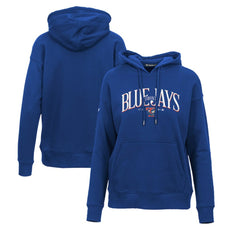 MLB Toronto Blue Jays Levelwear Women's Adorn Cooperstown Collection Retro Spellout Pullover Hoodie
