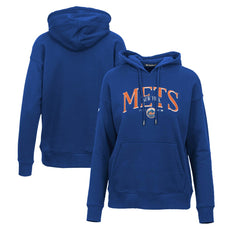 MLB New York Mets Levelwear Women's Adorn Cooperstown Collection Retro Spellout Pullover Hoodie