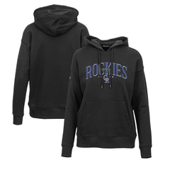 MLB Colorado Rockies Levelwear Women's Adorn Cooperstown Collection Retro Spellout Pullover Hoodie