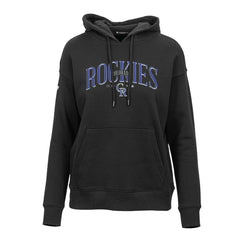 MLB Colorado Rockies Levelwear Women's Adorn Cooperstown Collection Retro Spellout Pullover Hoodie