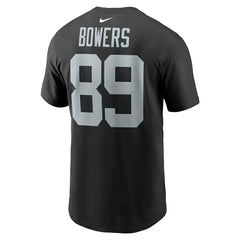 Brock Bowers Name & Number T-Shirt - Las Vegas Raiders
