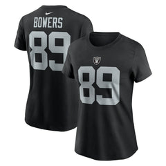 Brock Bowers Women's Player Name & Number T-Shirt - Las Vegas Raiders