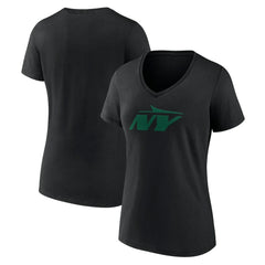 Women's Secondary Logo V-Neck T-Shirt - New York Jets