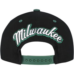 NBA Milwaukee Bucks Backside Script Two-Tone Pro Crown Adjustable Hat