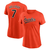 MLB Jackson Holliday Baltimore Orioles Nike Women's Cooperstown Collection Fuse Name & Number T-Shirt