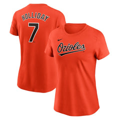 MLB Jackson Holliday Baltimore Orioles Nike Women's Cooperstown Collection Fuse Name & Number T-Shirt