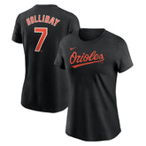 MLB Jackson Holliday Baltimore Orioles Nike Women's Cooperstown Collection Fuse Name & Number T-Shirt