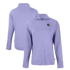 Cutter & Buck Women's Coastline Epic Comfort Eco Recycled Funnel Neck Raglan Pullover Sweatshirt - Baltimore Ravens