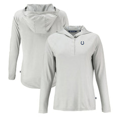 Cutter & Buck Women's Coastline Epic Comfort Eco Recycled Raglan Pullover Hoodie - Indianapolis Colts