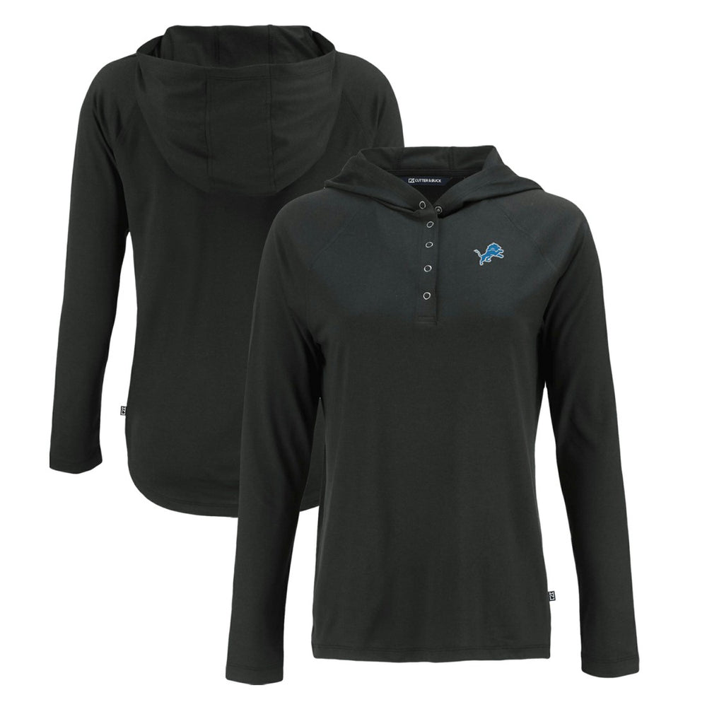 Cutter & Buck Women's Coastline Epic Comfort Eco Recycled Raglan Pullover Hoodie - Detroit Lions