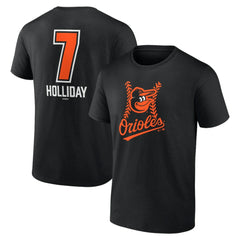 MLB Jackson Holliday Baltimore Orioles Fastball Player Name & Number T-Shirt
