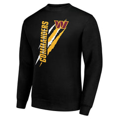 Starter Color Scratch Team Graphic Fleece Pullover Sweatshirt - Washington Commanders