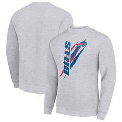 Starter Color Scratch Team Graphic Fleece Pullover Sweatshirt - Buffalo Bills