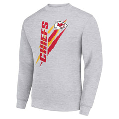 Starter Color Scratch Team Graphic Fleece Pullover Sweatshirt - Kansas City Chiefs
