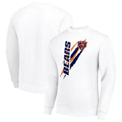 Starter Color Scratch Team Graphic Fleece Pullover Sweatshirt - Chicago Bears