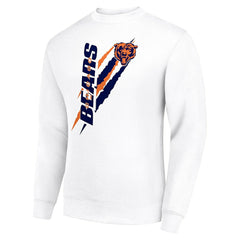 Starter Color Scratch Team Graphic Fleece Pullover Sweatshirt - Chicago Bears