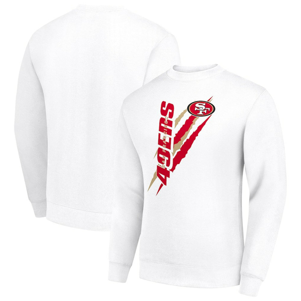 Starter Color Scratch Team Graphic Fleece Pullover Sweatshirt - San Francisco 49ers