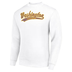 Starter Tailsweep Team Graphic Tri-Blend Fleece Pullover Sweatshirt - Washington Commanders
