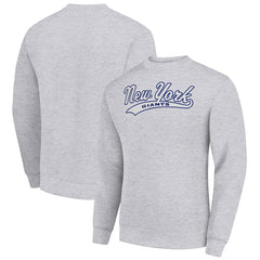 Starter Tailsweep Team Graphic Tri-Blend Fleece Pullover Sweatshirt - New York Giants