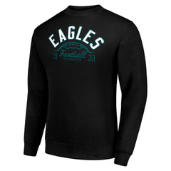 Starter Half Ball Team Graphic Tri-Blend Fleece Pullover Sweatshirt - Philadelphia Eagles
