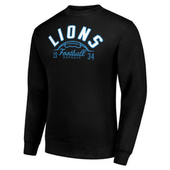 Starter Half Ball Team Graphic Fleece Pullover Sweatshirt - Detroit Lions
