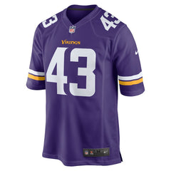 Andrew Van Ginkel Team Game Jersey - Minnesota Vikings