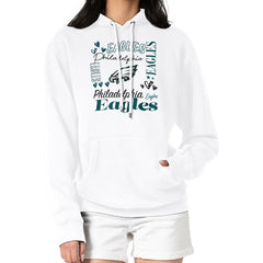 G-III 4Her by Carl Banks Women's Collage Graphic Fleece Pullover Hoodie - Philadelphia Eagles