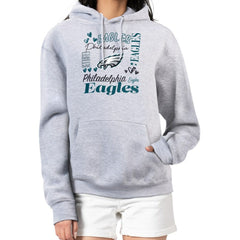 G-III 4Her by Carl Banks Women's Collage Graphic Fleece Pullover Hoodie - Philadelphia Eagles
