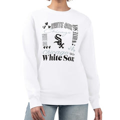 MLB Chicago White Sox G-III 4Her by Carl Banks Women's Collage Team Graphic Fleece Pullover Hoodie