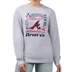 MLB Atlanta Braves G-III 4Her by Carl Banks Women's Collage Team Graphic Fleece Pullover Hoodie