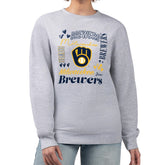 MLB Milwaukee Brewers G-III 4Her by Carl Banks Women's Collage Team Graphic Fleece Pullover Hoodie