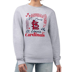 MLB St. Louis Cardinals G-III 4Her by Carl Banks Women's Collage Team Graphic Fleece Pullover Hoodie