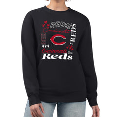 MLB Cincinnati Reds G-III 4Her by Carl Banks Women's Collage Team Graphic Fleece Pullover Hoodie