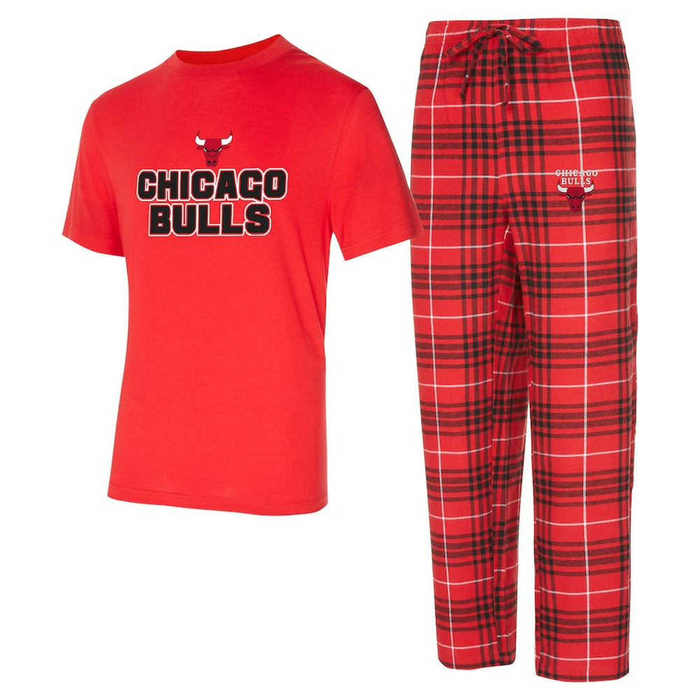 NBA Chicago Bulls Concepts Sport Vector Top & Flannel Pants Sleep Set