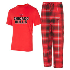 NBA Chicago Bulls Concepts Sport Vector Top & Flannel Pants Sleep Set