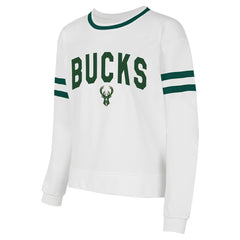 NBA Milwaukee Bucks Concepts Sport Women's Borough Pullover Sweatshirt