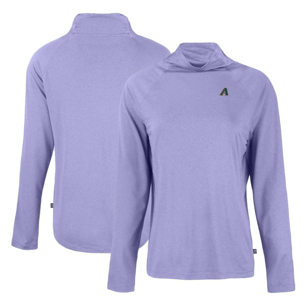 MLB Arizona Diamondbacks Cutter & Buck Women's Cooperstown Collection Coastline Epic Comfort Eco Recycled Funnel Neck Raglan Pullover Top