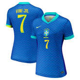 Vini Jr. Brazil National Team Women's 2024 Away Replica Jersey - Nike Blue