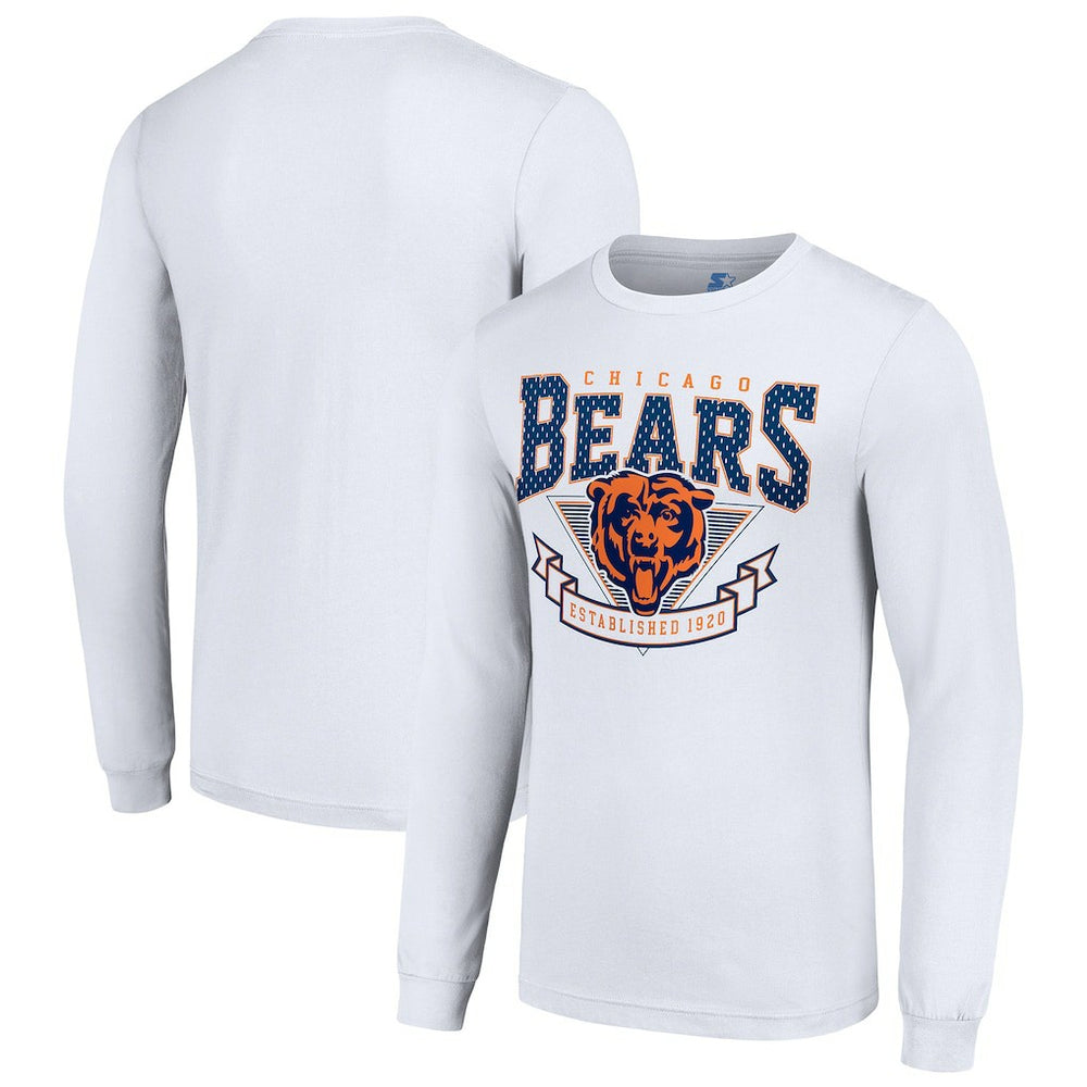 Starter '80s Inspired Team Logo Long Sleeve T-Shirt - Chicago Bears