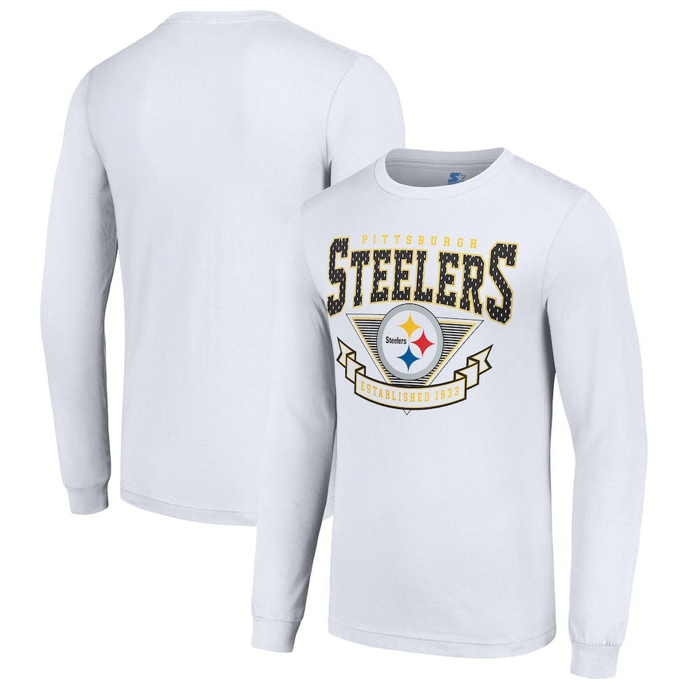 Starter '80s Inspired Team Logo Long Sleeve T-Shirt - Pittsburgh Steelers