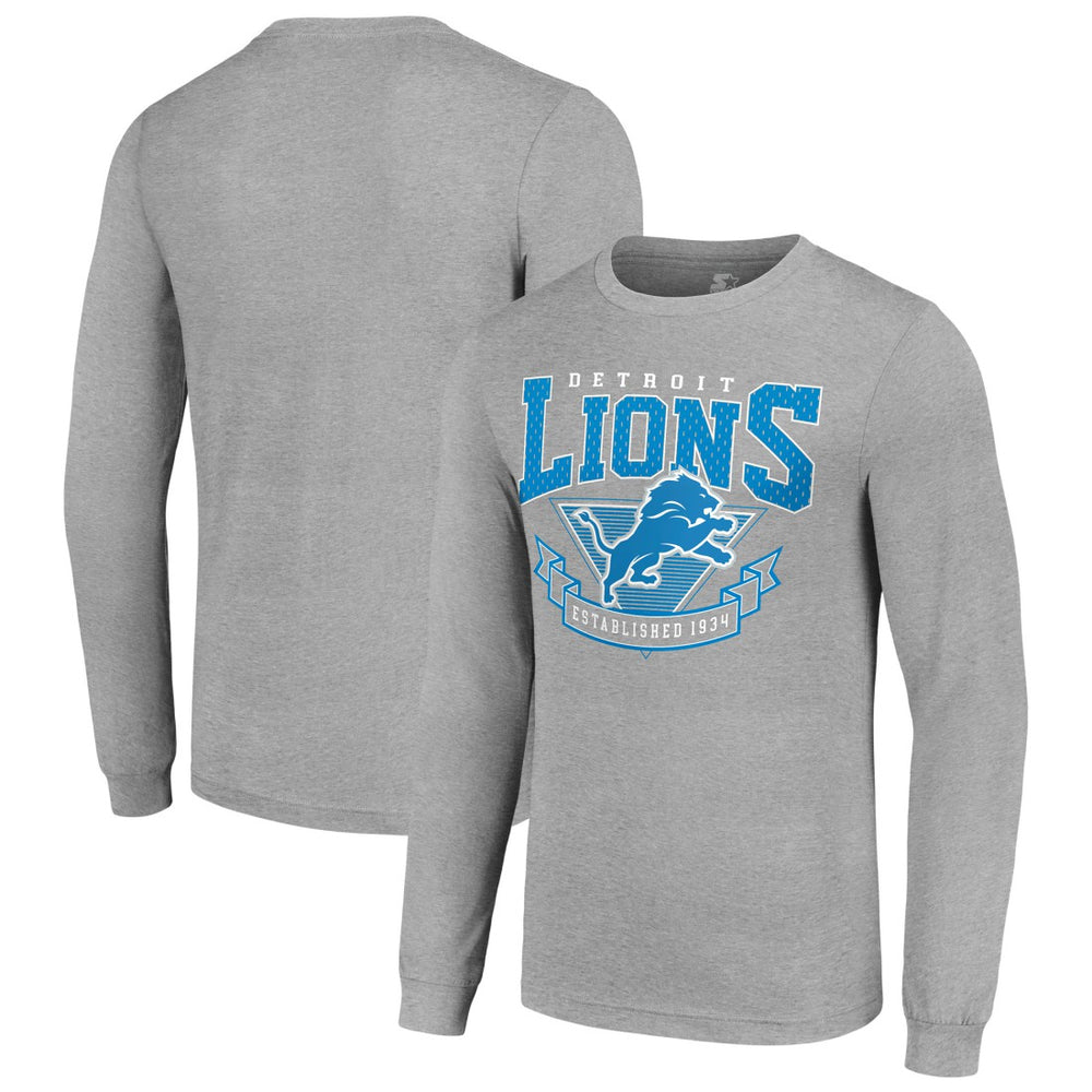 Starter '80s Inspired Team Logo Long Sleeve T-Shirt - Detroit Lions